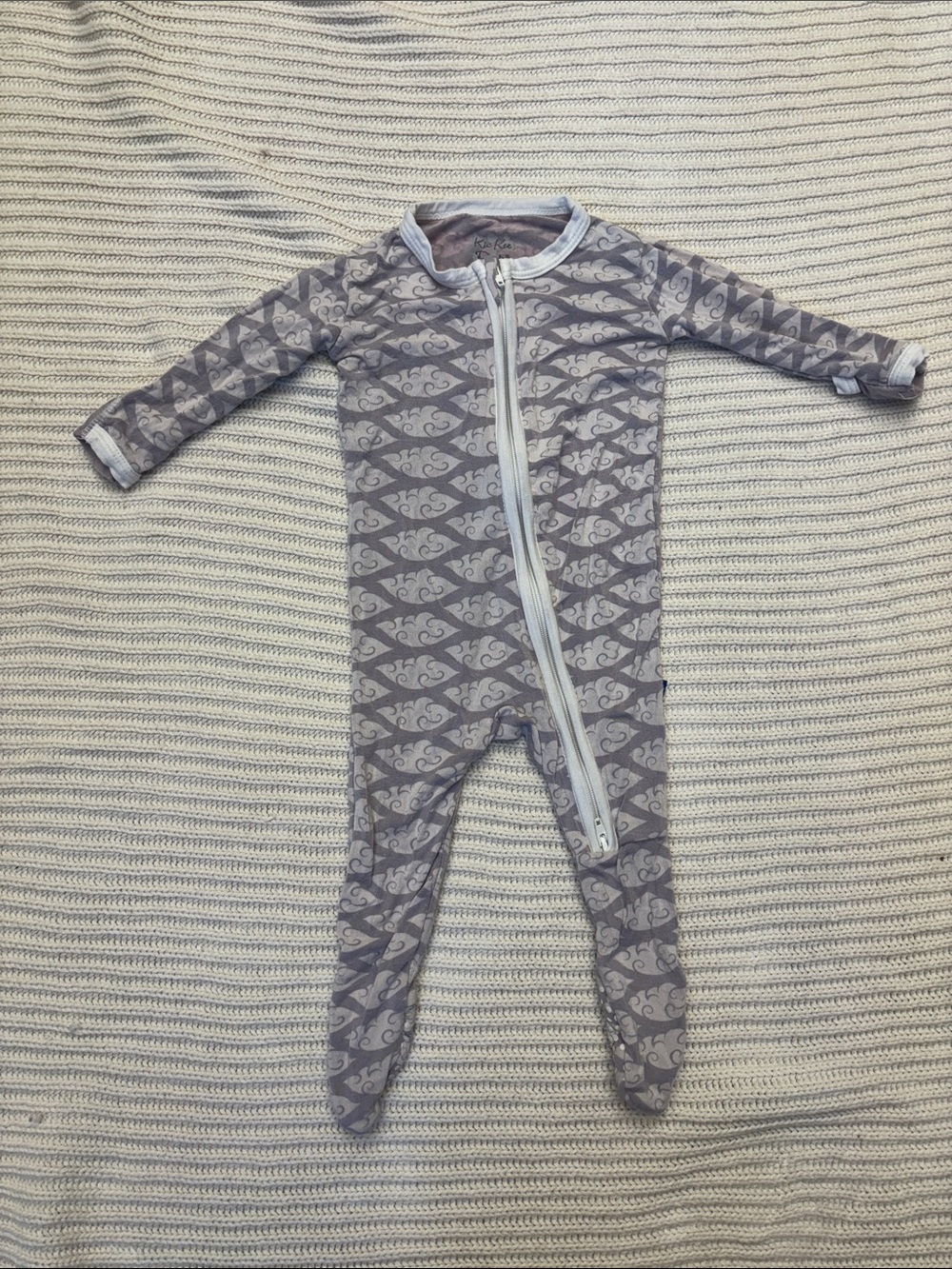 KicKee pants 2 way zipper bamboo zip pajamas